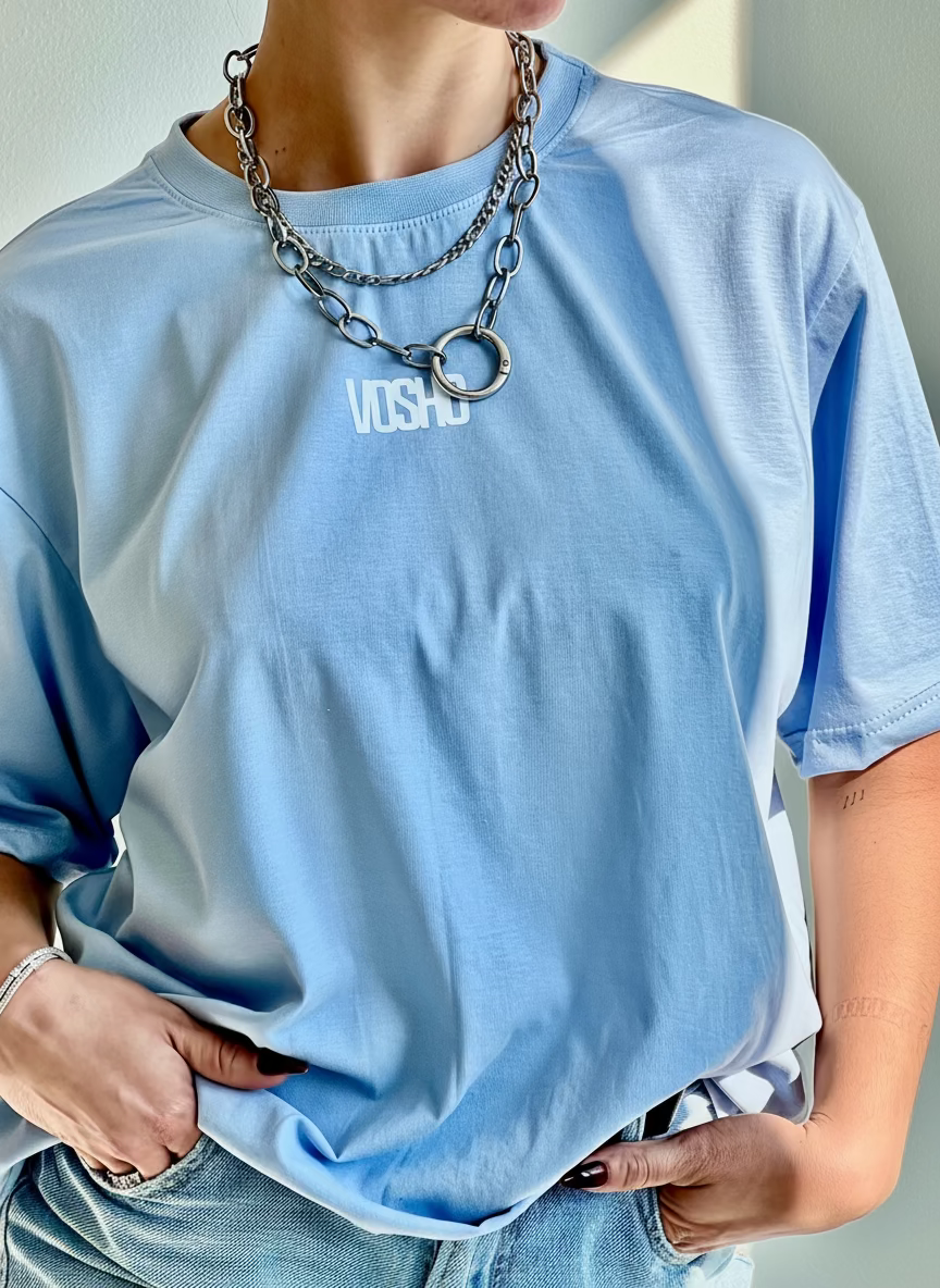 Basic T-shirt Baby blue